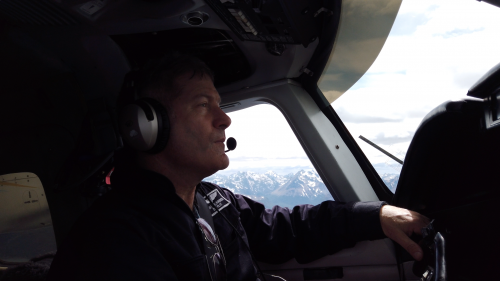 Robert De Laurentis flying in Ushuaia
